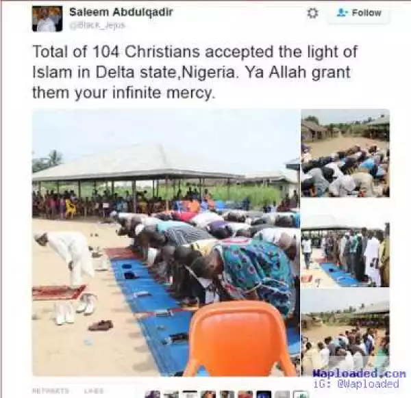 104 Christians convert To Islam In Delta State (photos)